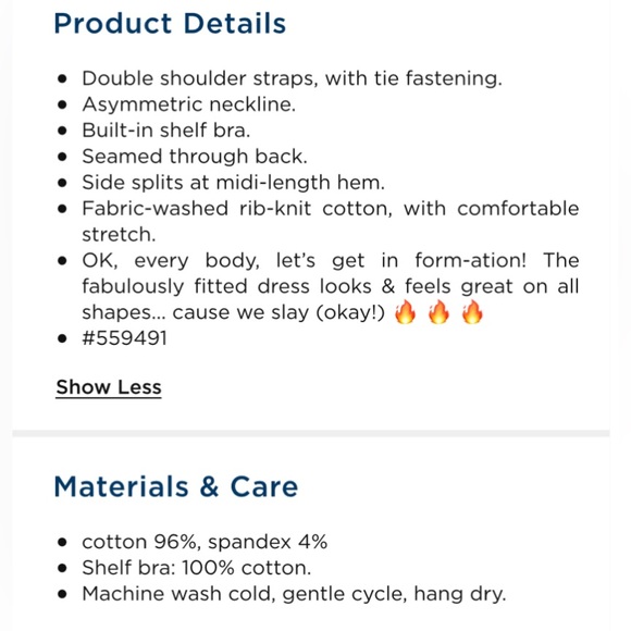 Blue One-Shoulder Rib-Knit Dress - Picture 5 of 6